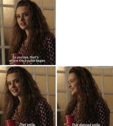 That damned smile Meme Template