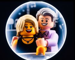 Lego Coldplay KissCam Meme Template