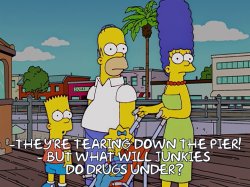 The Simpsons The Pier Junkies Meme Template