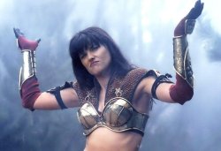 Xena shrug Meme Template