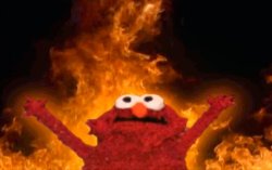 Elmo fire - Take My Money - Credit card sticker Meme Template