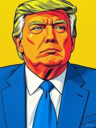 Donald Trump poster drawing Big Daddy Meme Template