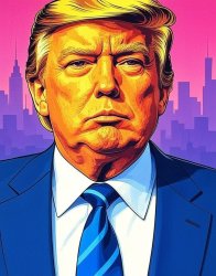 Donald Trump Big Daddy poster drawing Meme Template