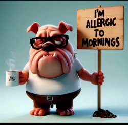 Allergic to mornings Meme Template