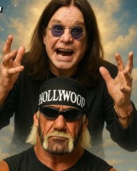 Ghost 0f Ozzy coming for Hulk Hogan Meme Template