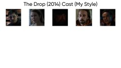 The Drop (2014) Cast (My Style) Meme Template