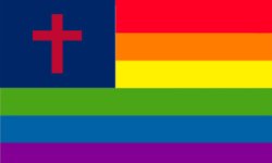 LGBTQ Christian flag Meme Template