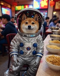 Space Doge waiting Meme Template