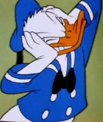Donald duck covering their ears Meme Template