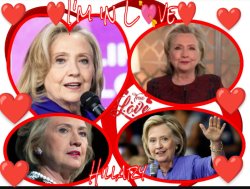 Hillary Clinton, Heart Throb. Meme Template