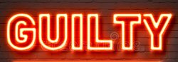 guilty neon sign Meme Template