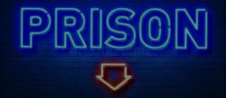 neon prison sign Meme Template