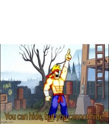 You can hide, but you cannot hide! Meme Template