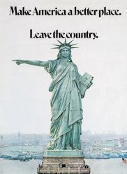 Make america a better place leave the country Meme Template