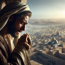the prophet Jesus wept over the great city Jerusalem Meme Template