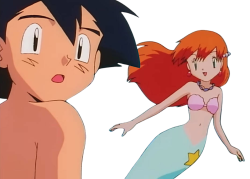 ash and misty Meme Template