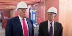 Trump Powell stare Meme Template