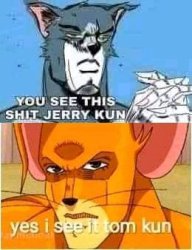 tom-kun and jerry-kun Meme Template