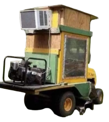 Lawnmower with air conditioning Meme Template