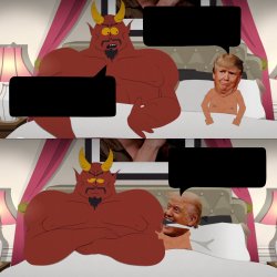 Trump and Satan Meme Template