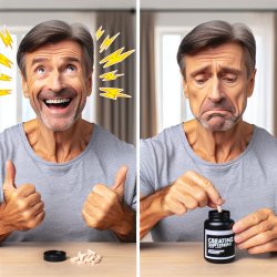 A guy having a good day and then forgets to take a creatine Meme Template