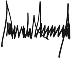 Donald Trump signature Meme Template