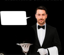 waiter w/ empty plate Meme Template
