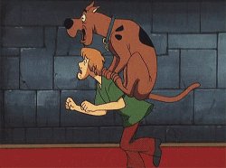 Shaggy and Scooby running Meme Template