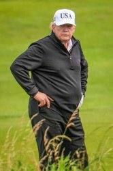Donald Trump golfing Healthiest President Meme Template