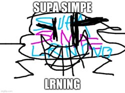 Supa simpe lrning Meme Template