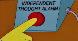 Independent Thought Alarm Meme Template