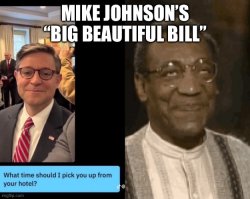 Mike Johnson One Big Beautiful Bill Meme Template