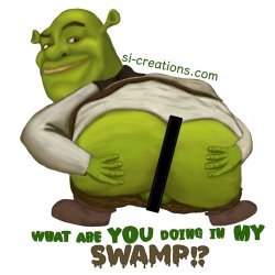 Shrek spreading his cheaks Meme Template