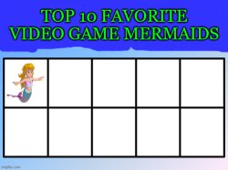top 10 favorite video game mermaids Meme Template