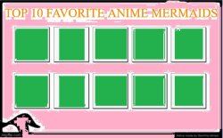 top 10 favorite anime mermaids Meme Template