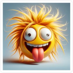 crazy hair tongue Meme Template