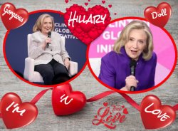 Hillary Heart Throb. I'm in Love Meme Template