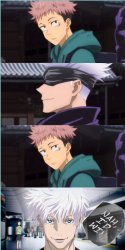 gojo and yuji, nah id win Meme Template