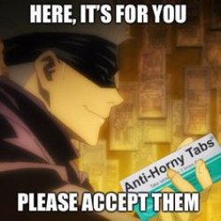 Anti-Horny tabs Meme Template