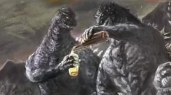 Me and Bro Godzilla Meme Template