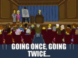 GOING ONCE, GOING TWICE Meme Template