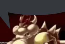 Bowser fart speech bubble Meme Template