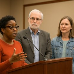 3 volunteers at local ordinance meeting Meme Template
