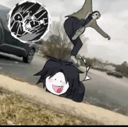 Two time bites the curb Meme Template