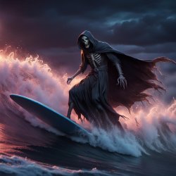 Grim reaper surfing Meme Template