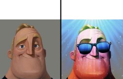 Mr. Incredible Canny Meme Template