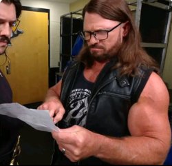AJ Styles reading paper Meme Template