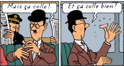 Tintin Sparadrap Meme Template