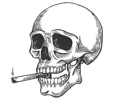 Smoker skull Meme Template