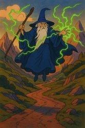 $wizard - I'm going into the village... Meme Template